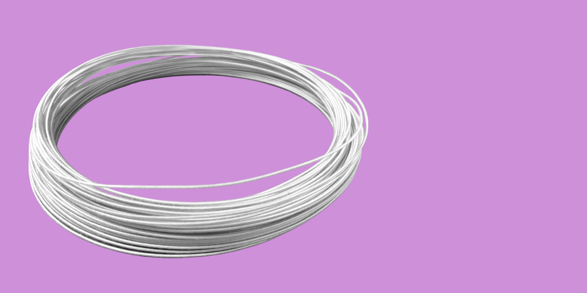 Plastic Hat Brim Wire for Millinery and Hat Making 1.2mm Clear 