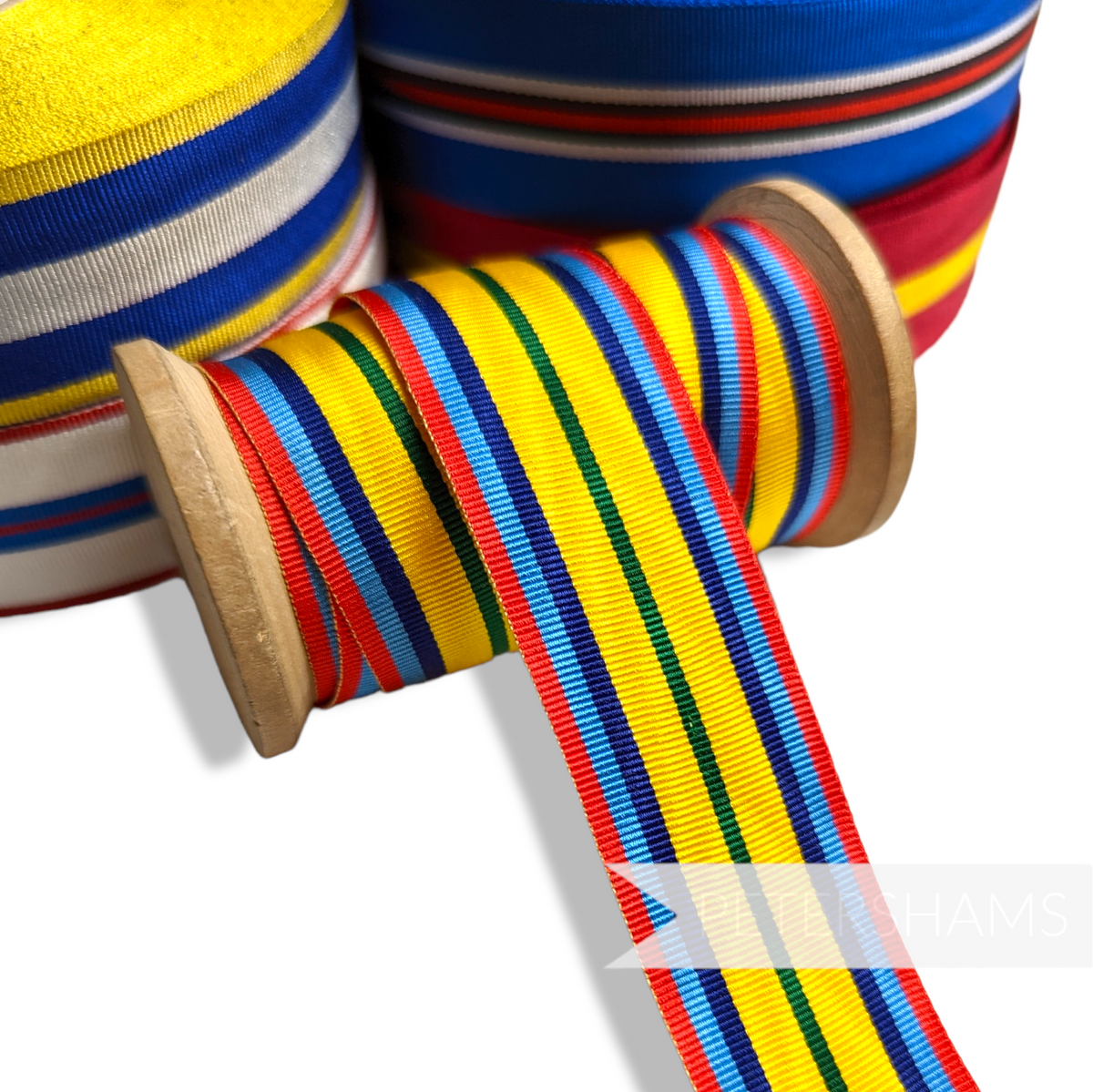 WOLANS YARNS  Dashed Stripped Grosgrain Ribbons