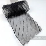 Diagonal Pleated Crin Strip