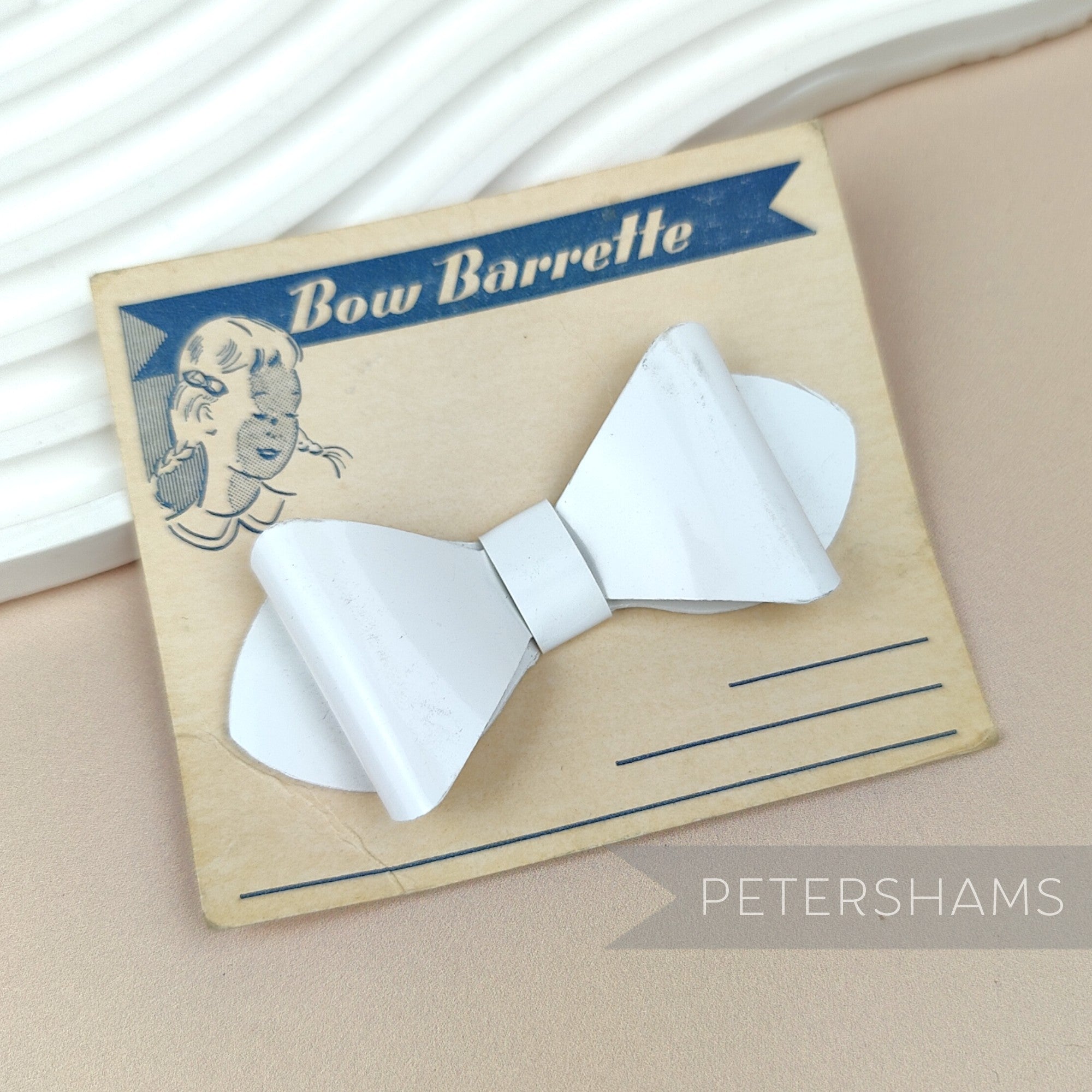 Vintage 1950's Acetate Plastic Bow on Card