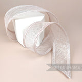 Metallic Lurex 5cm Wide Sinamay Ribbon Trim