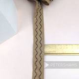 20mm Western Style Zig Zag Pattern Suedette Trim - 1m