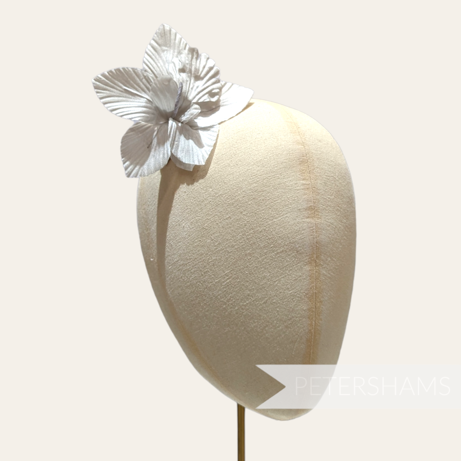 'Coco' Silk Orchid Millinery Flower Hat Mount