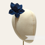 'Coco' Silk Orchid Millinery Flower Hat Mount