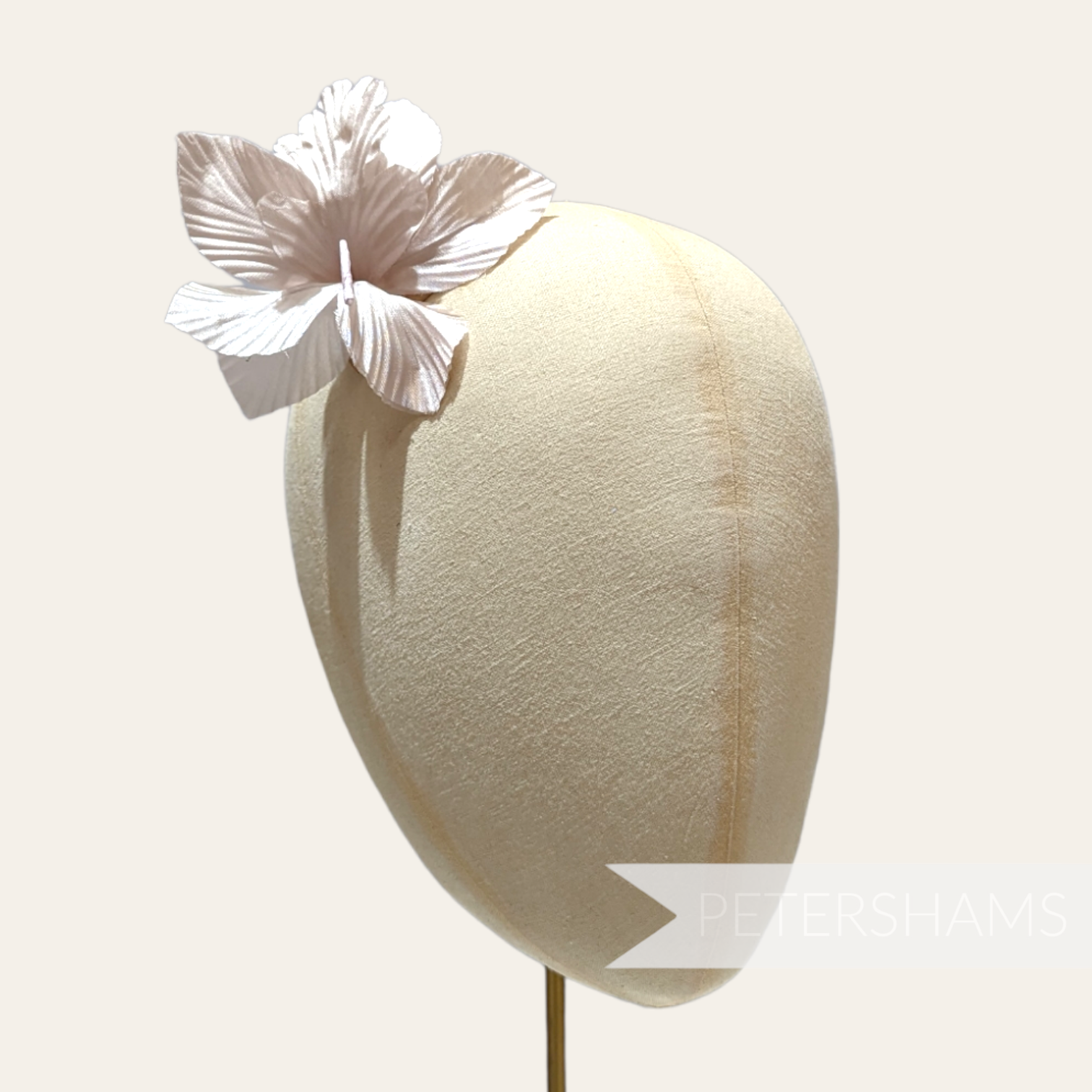 'Coco' Silk Orchid Millinery Flower Hat Mount