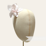 'Coco' Silk Orchid Millinery Flower Hat Mount