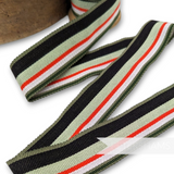 30mm Classic Striped Millinery Petersham Hat Ribbon - 1m