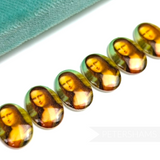 18x13mm 'Mona Lisa' Flat Back Vintage 1980's Glass Cabochons