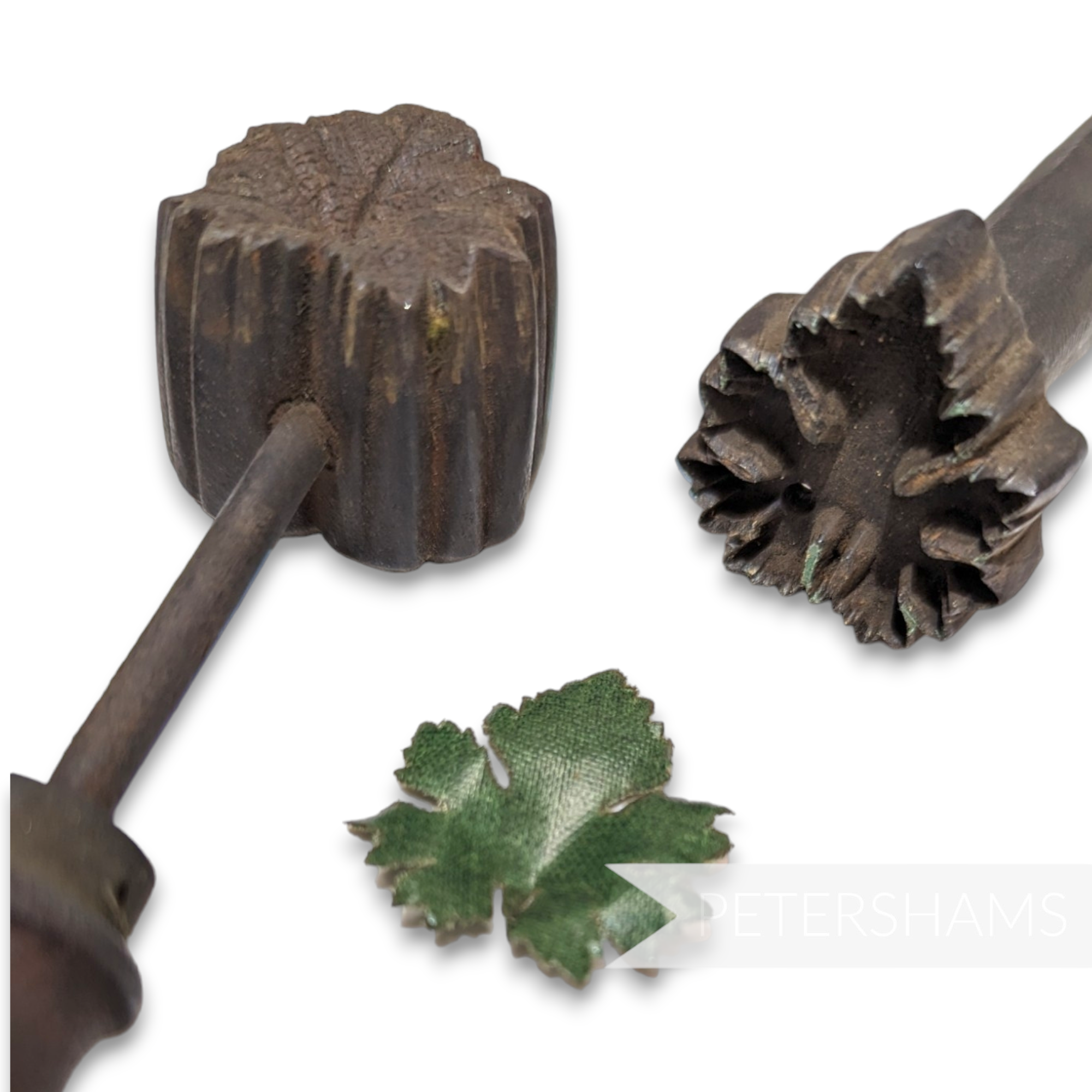 Antique Flower Mould & Cutter - #604xC Small Maple Leaf