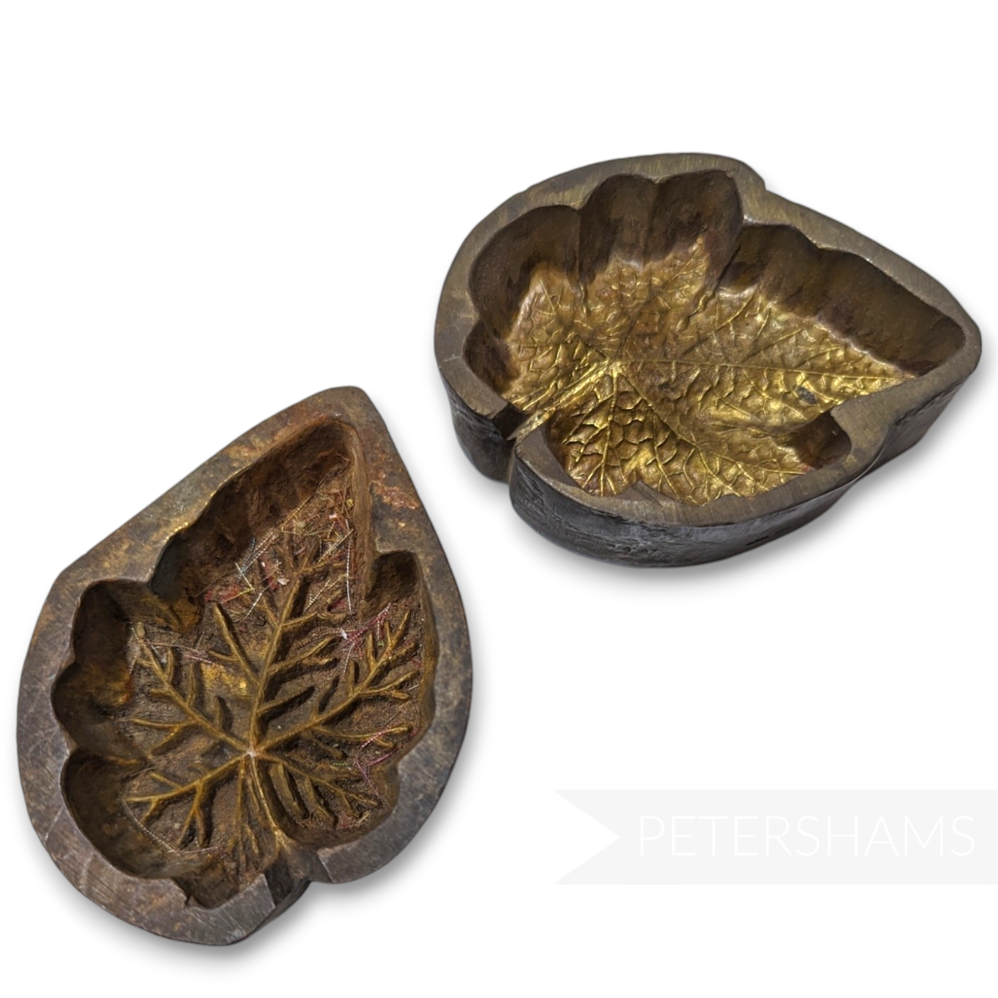 Antique Flower Mould & Cutter - 1505X Angled Maple Leaf