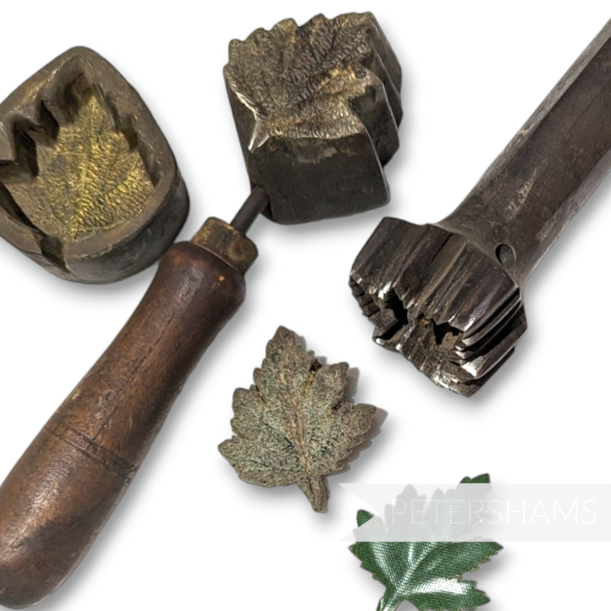 Antique Flower Mould & Cutter - #72 Small Maple Leaf