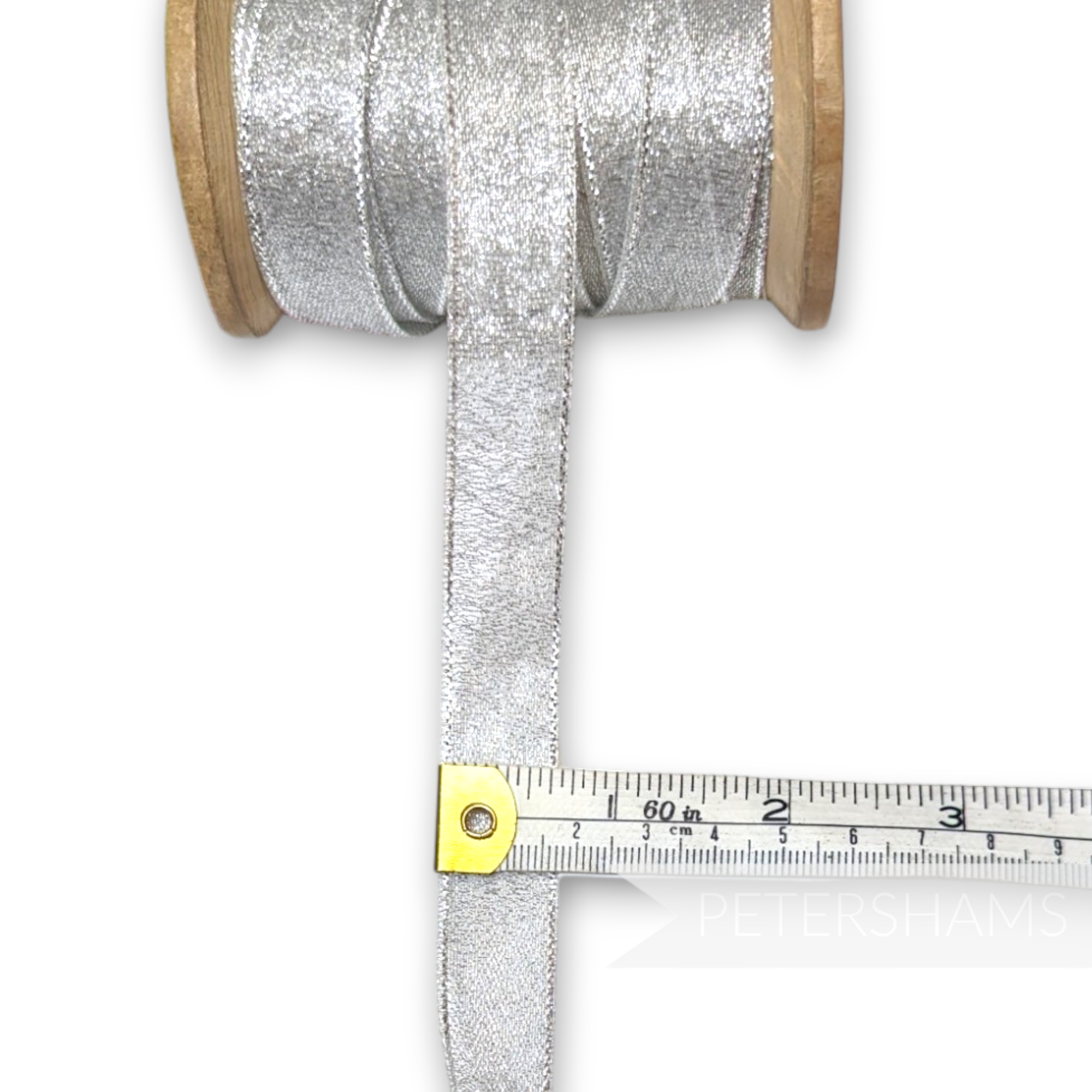 17mm Silver Metallic Organza Ribbon - 1m