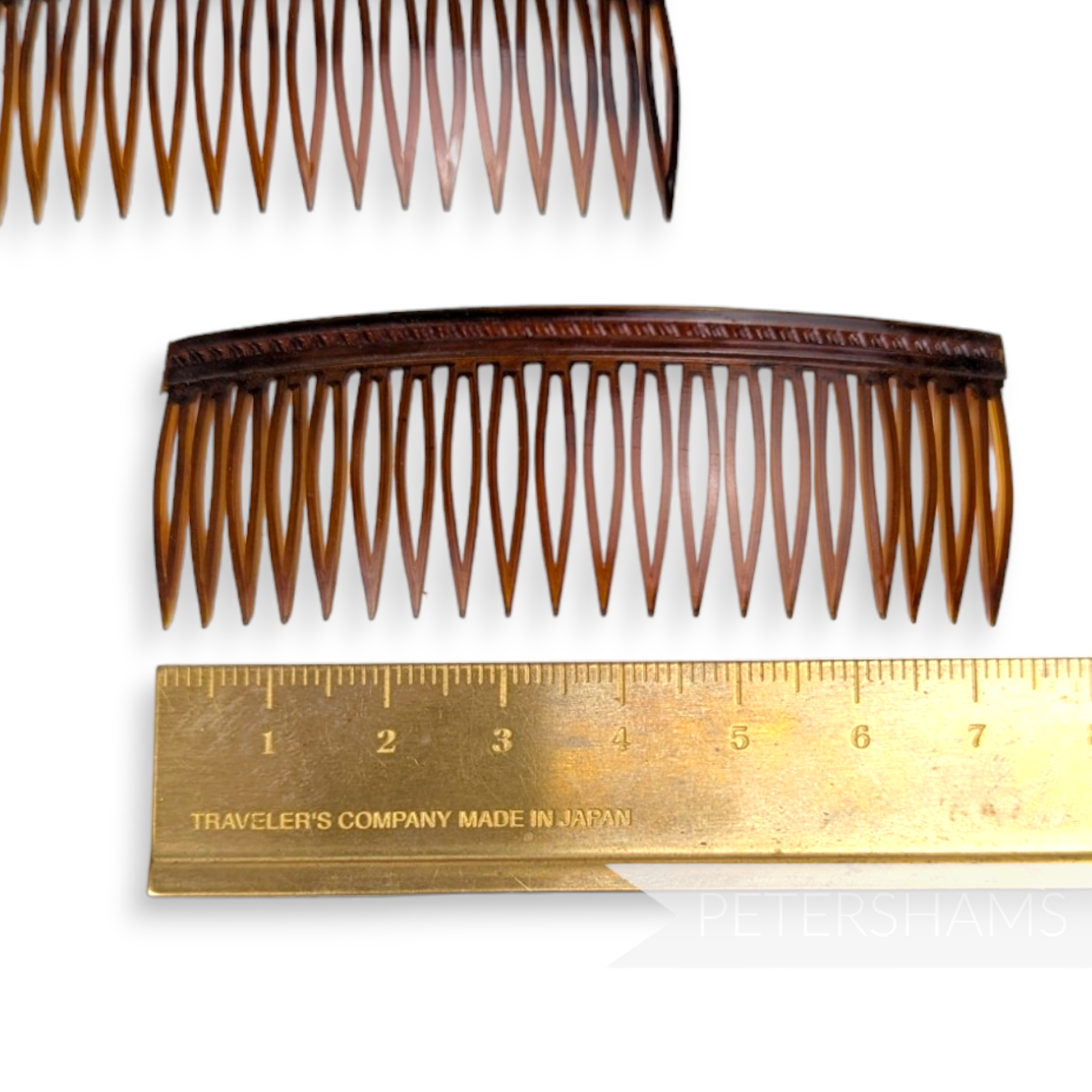 Vintage 1950/60's 7.5cm Short Tooth Plastic Comb