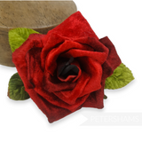 'Meghan' 10cm Silk, Velvet and Suede Rose Flower Mount