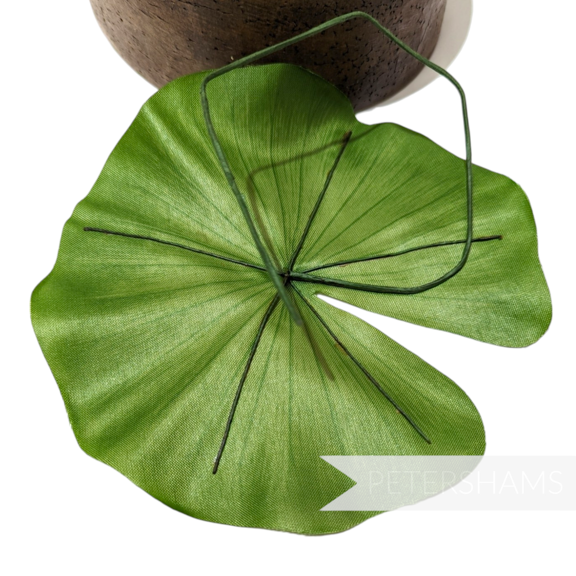 'Marley' Vintage 1980's Wired Lily Pad Leaf