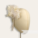 'Phoebe' Silk & Organza Hydrangea Millinery Flower Mount