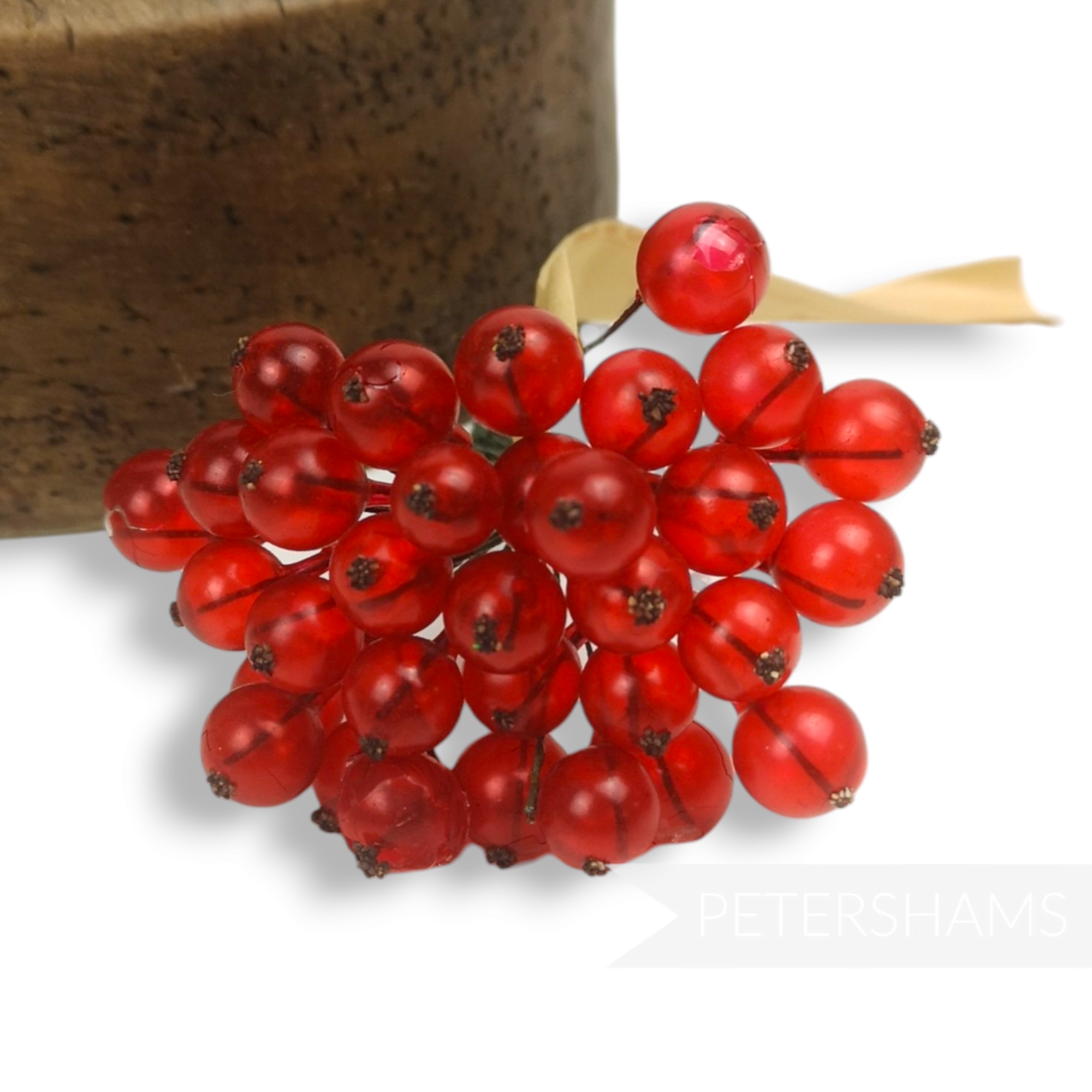 'Jacob' Vintage 1940's German Glass Berry Millinery Stems