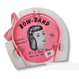 'Bow Band' Vintage 1950s Plastic Headband on Card