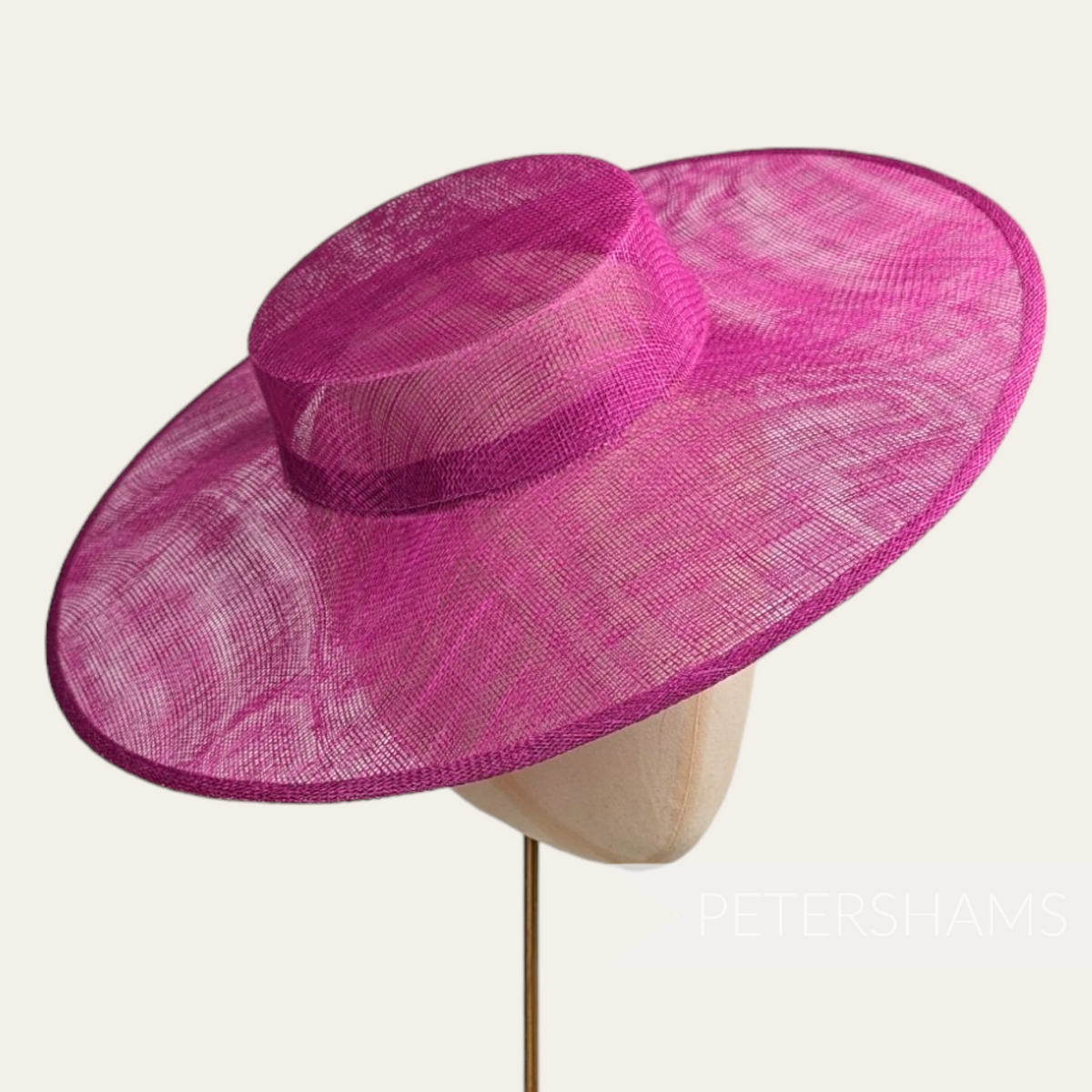 Large Brim Sinamay Boater Fascinator Hat Base – Petershams Millinery ...