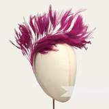 Large Stripped Hackle Wired Feather Hat Mount