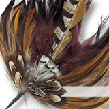 Pheasant & Hackle Mixed Feather Hat Mount