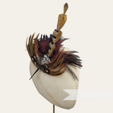 Pheasant & Hackle Mixed Feather Hat Mount