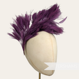 Large Stripped Hackle Wired Feather Hat Mount