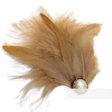 Marabou & Coque Feather Flapper Style Hat Mount