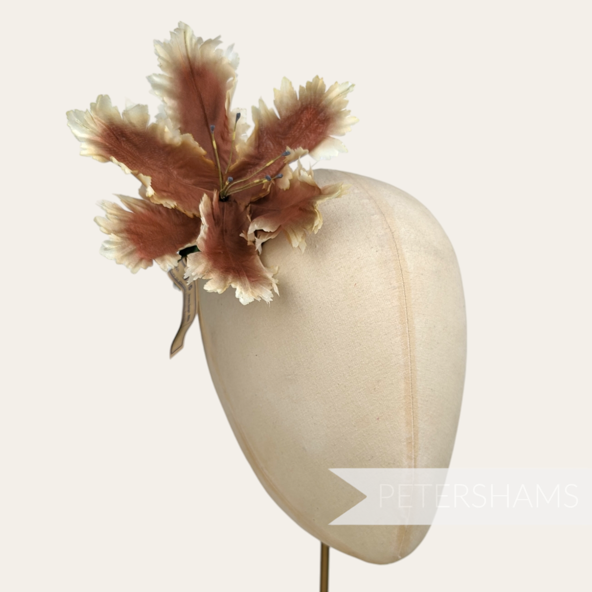 'Vanessa' 1950's German Silk Parrot Tulip Millinery Flower