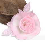 'Lisa' Silk Camillia Millinery Flower Hat Mount