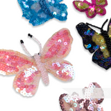 Lucky Dip Mega Assorted Sequin Butterfly Motifs - Pack of 20