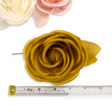 'Carmel' 9cm Silk Rose Flower Millinery Hat Mount