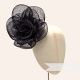 'Odette' Extra Large Flipped Edge Sinamay Millinery Flower Hat Mount