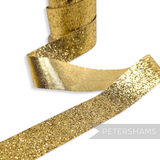 25mm Metallic Glitter Lamé Ribbon Trim - 1m