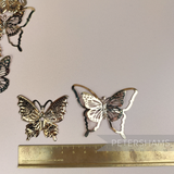 Lot of 11 Gold Metal Elements - Butterfly Trio