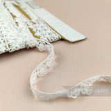 Dew Flower 15mm Vintage 1950/60ss Ivory Cotton Guipure Lace - 1m