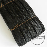 22mm Wide Traditional Millinery Straw Braid - Black