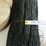 22mm Wide Traditional Millinery Straw Braid - Black