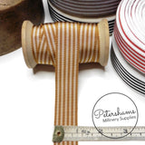 25mm No.5 Simple Striped Millinery Petersham Hat Ribbon - 1m