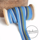 25mm No.5 Traditional Stripe Millinery Petersham Hat Ribbon - 1m