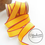 Vintage 25mm Wide Striped Grosgrain Ribbon - 1m