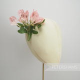 'Lara' Vintage Sweet Pea Silk Flower Millinery Hat Mount