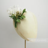 'Lara' Vintage Sweet Pea Silk Flower Millinery Hat Mount