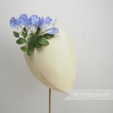 'Lara' Vintage Sweet Pea Silk Flower Millinery Hat Mount