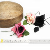 'Jean' Vintage Cotton Rose Millinery Flower Mount