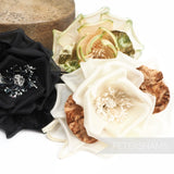 'Reece' 13cm Silk & Velvet Millinery Flower Hat Mount