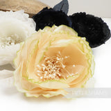 'Rhonda' Frilly Silk Millinery Flower Hat Mount