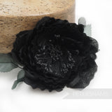 'Rhonda' Frilly Silk Millinery Flower Hat Mount