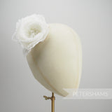 'Rhonda' Frilly Silk Millinery Flower Hat Mount