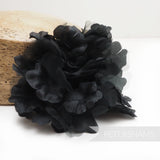 'Stacey' Silk and Organza Hydrangea Millinery Flower Hat Mount